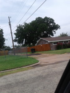 Abilene house in 1918. House was white with chain link fence in the sixties.